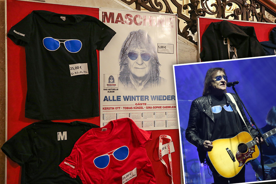 Merchandising: Tour-Shirt und Kalender MASCHINE „ALLE WINTER WIEDER“